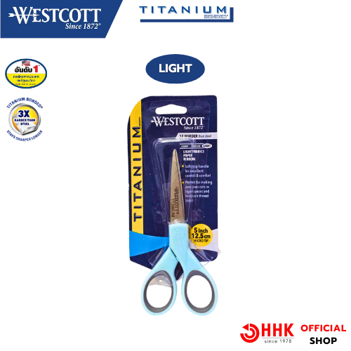 Westcott(เวสต์คอตต์) กรรไกรรุ่นไททาเนียมคราฟท์ - ปลายแหลม ขนาด 5 นิ้ว 16376 — صورة 2