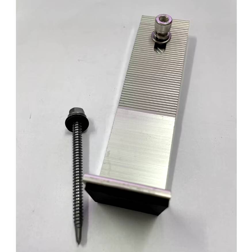 อุปกรณ์จับยึดราง L Feet เมทัลชีท PC-LFEET155X40-BOLTS L Feet 155 พร้อมส่ง