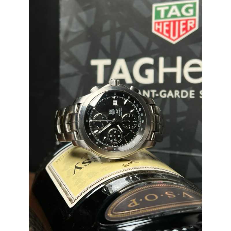 Tag Heuer Link Chronograph Automatic  Black Dial Ref.CJF2110