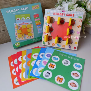 T179 Memory Game ของเล่นฝึกความจำ เปิดจับคู่ภาพเหมือน ของเล่นเสริมพัฒนาการเด็ก