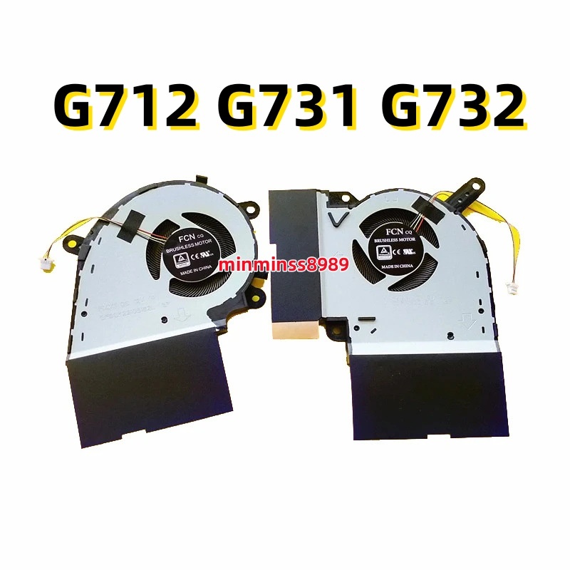 พัดลมระบายความร้อนสําหรับพัดลม CPU & GPU ROG ASUS STRIX G731 G731G  G712L G732L Series  ซ้าย+ขวา (ไฟ 5V-12V)