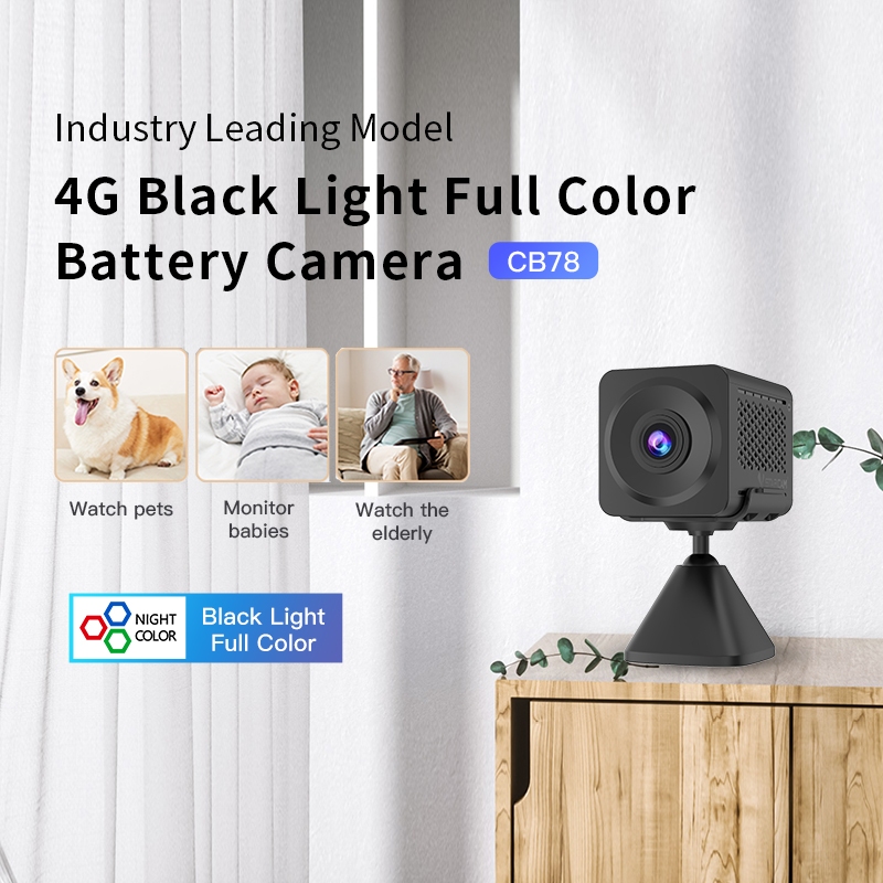 VSTARCAM CB78W 4G LTE SiM / CB78 WiFi SHD 1296p 3MP Black Light Full Color iP Camera กล้องวงจรปิดใส่ซิม มีแบตเตอรี่ในตัว