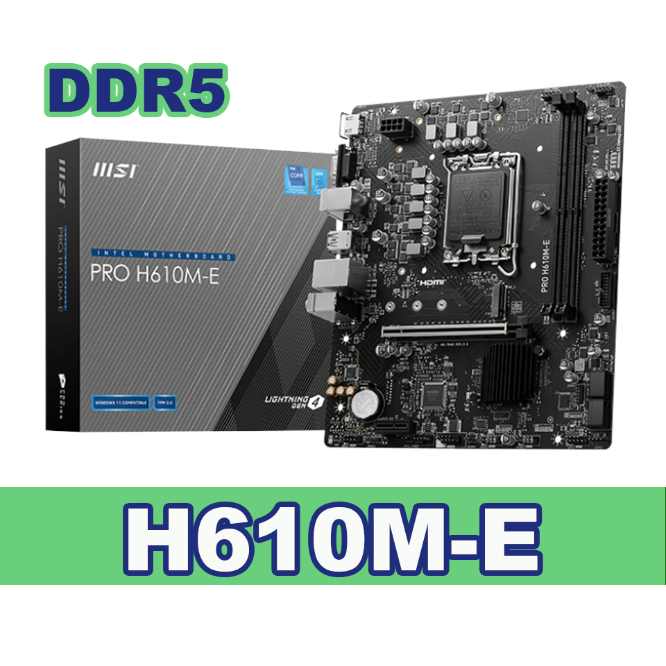 MAINBOARD (1700) MSI PRO H610M-E DDR5 ของใหม่