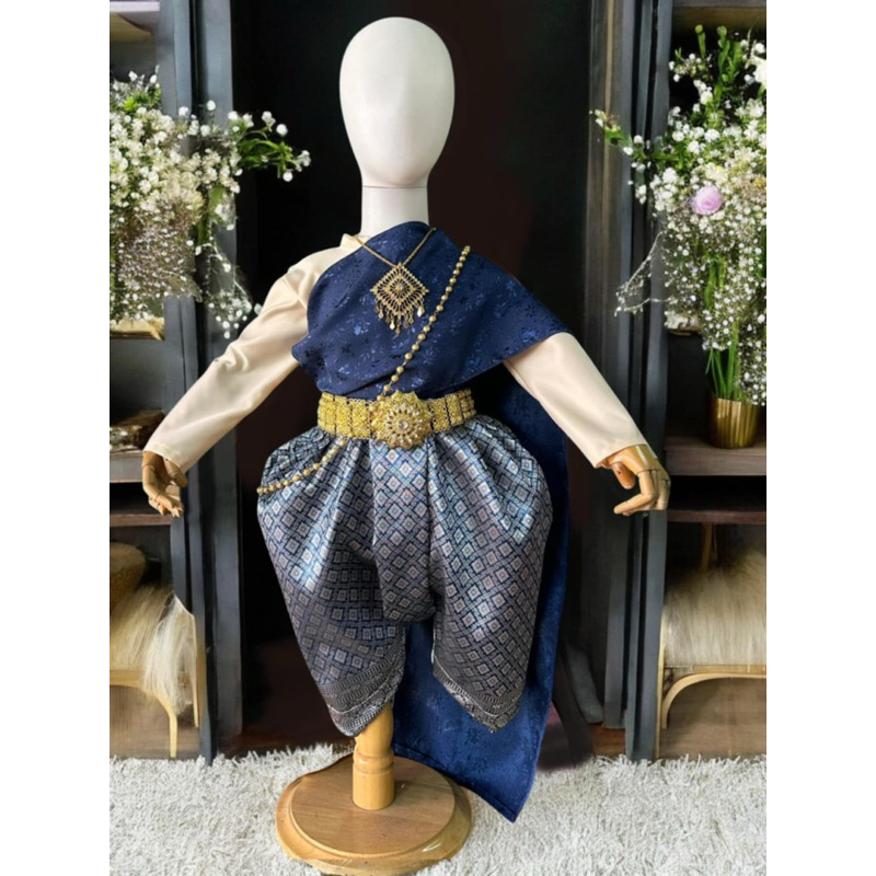 ชุดไทยเด็กหญิงเชท3ชิ้น