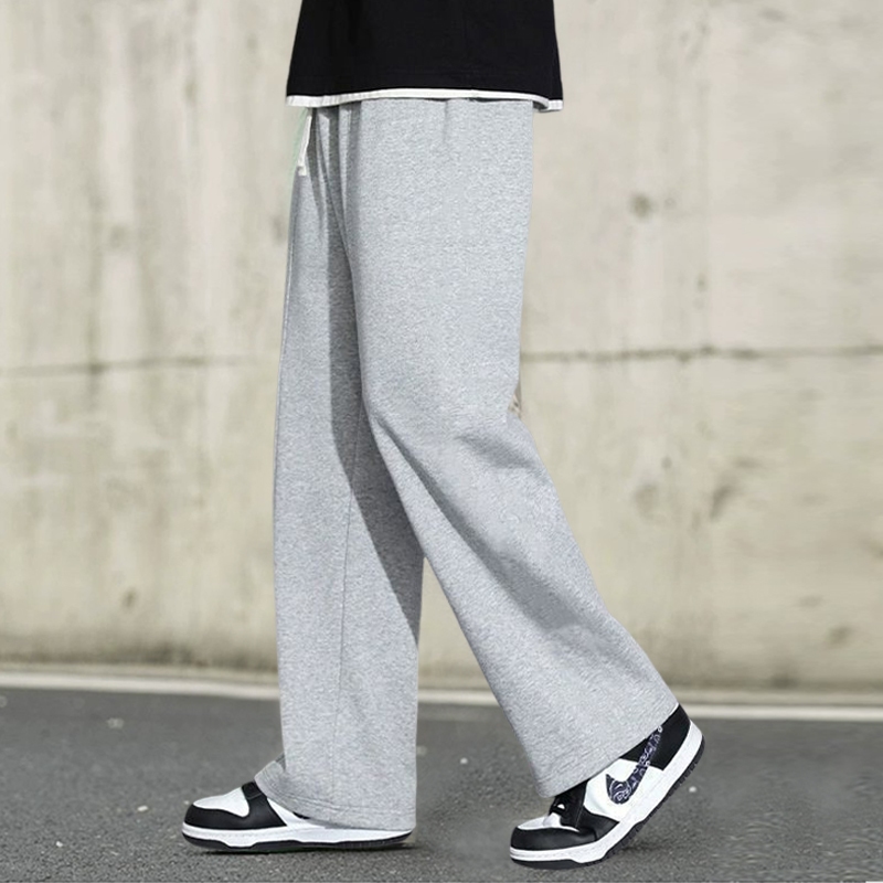 【พร้อมส่ง】กางเกงขายาวผู้ชาย เวลาว่าง กางเกงวอร์ม สีดำและสีเทา สรุปง่ายๆง่ายๆ  การออกกำลังกายที่เหมาะสม