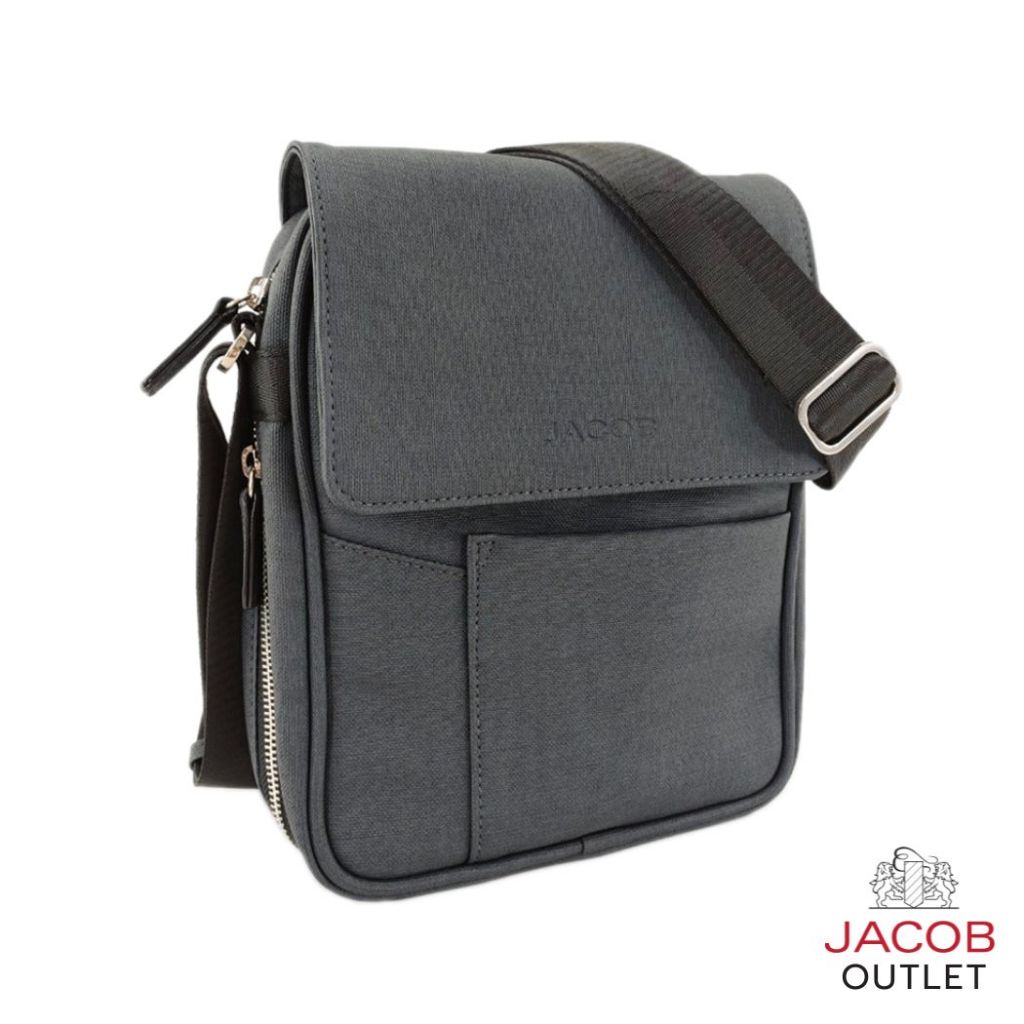 JACOB กระเป๋าสะพายชาย - ขนาด 21x28 cm - ซิปใหญ่ด้านใน 2 ช่อง - รุ่น 70097