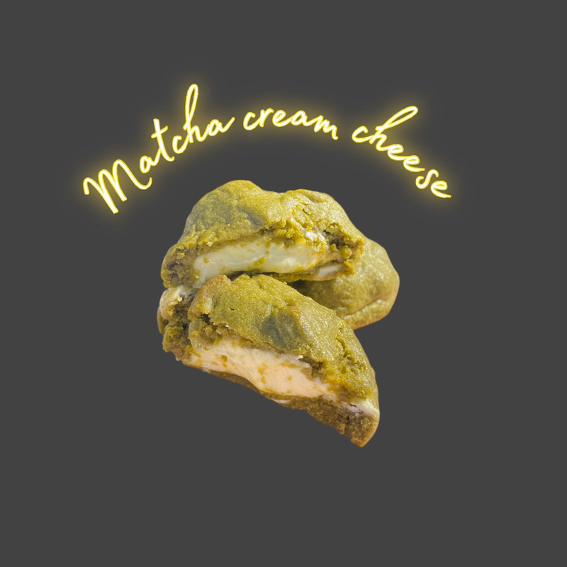 Matcha cream cheese cookies(คุ้กกี้ชาเขียวชีส)