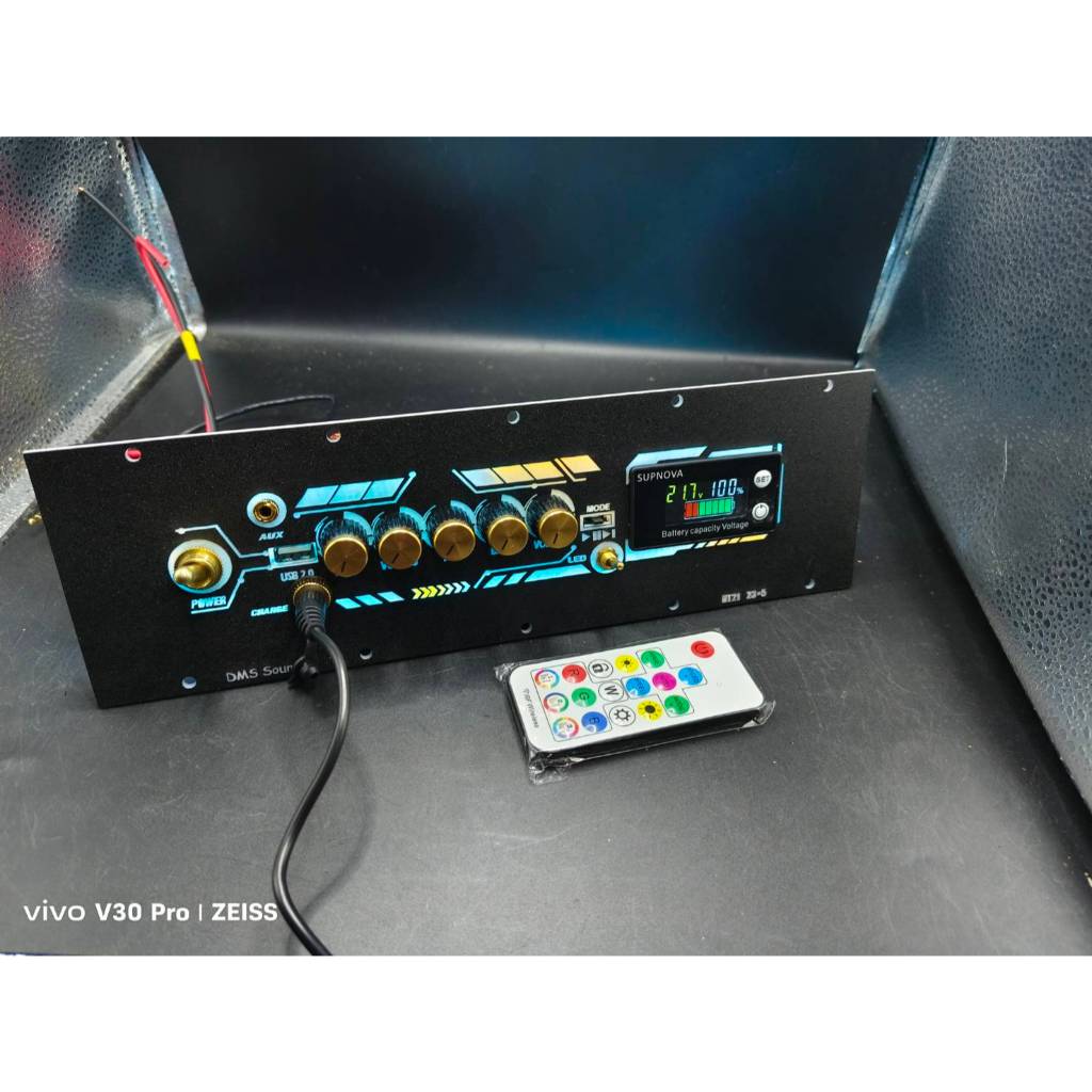 ชุดเพลท HT21 3G  โม เบส กลาง แหลม  วัดแบตดิจิตอล มีไฟled ลายใหม่ล่าสุด พร้อมแอมป์  HT21 3G โม พร้อมใ