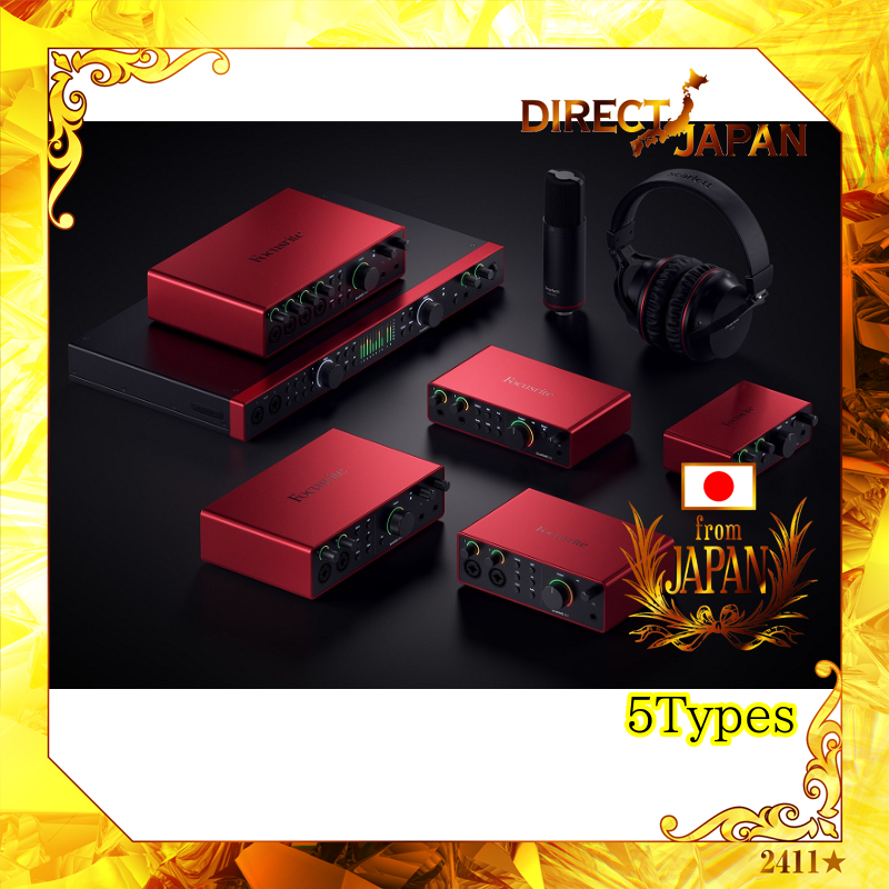 [Focusrite Scarlett] 4th Generation USB Audio Interface [5 Types]