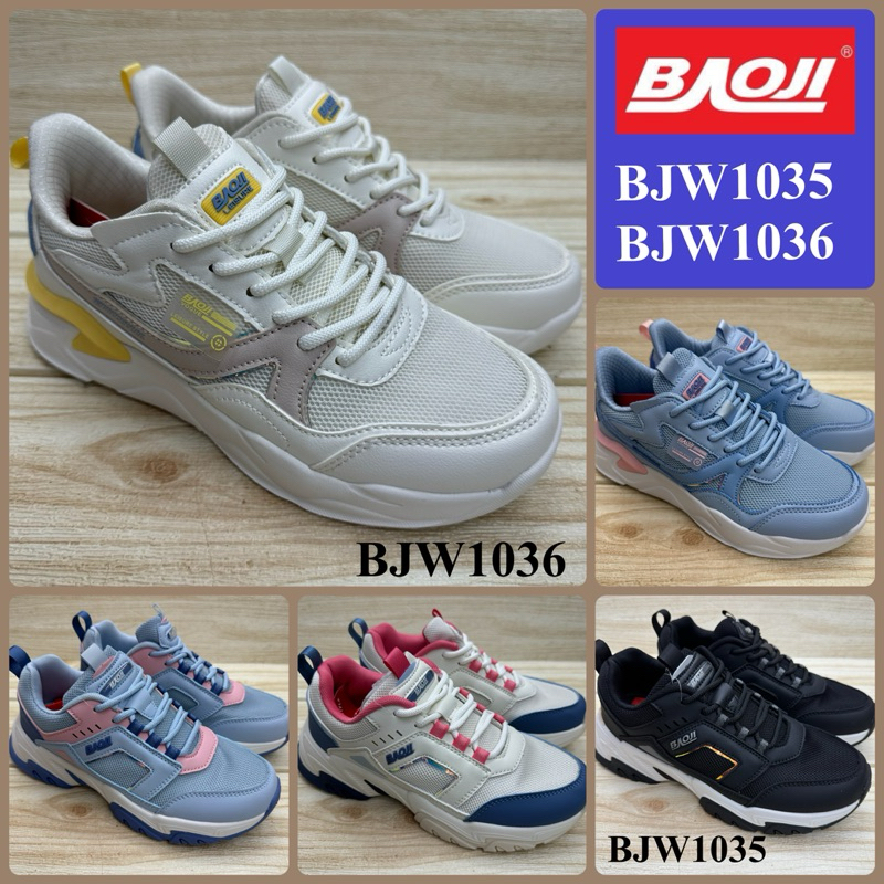 Baoji BJW 1182 รองเท้าผ้าใบ บาโอจิ (37-41) เบา นุ่ม ใส่สบายรน