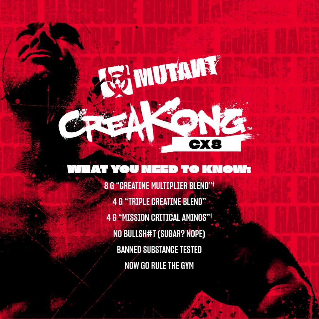 Mutant Creakong CX8 ขนาด 249 g.ครีเอทีน ผสมบีซีเอเอ Creatine + BCAA