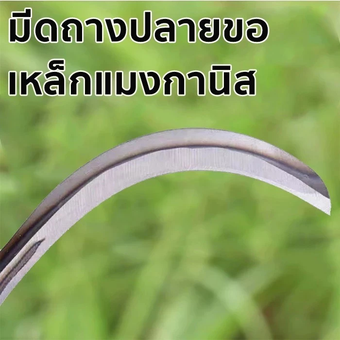 💥จัดส่งที่รวดเร็ว💥 เคียวแมงกานีส เคียวเหล็กแมงกานีส เคียวเกี่ยวหญ้า เคียวเกี่ยวข้าว มีดถางหญ้า คียวตัดกิ่งไม้ thumbnail 8