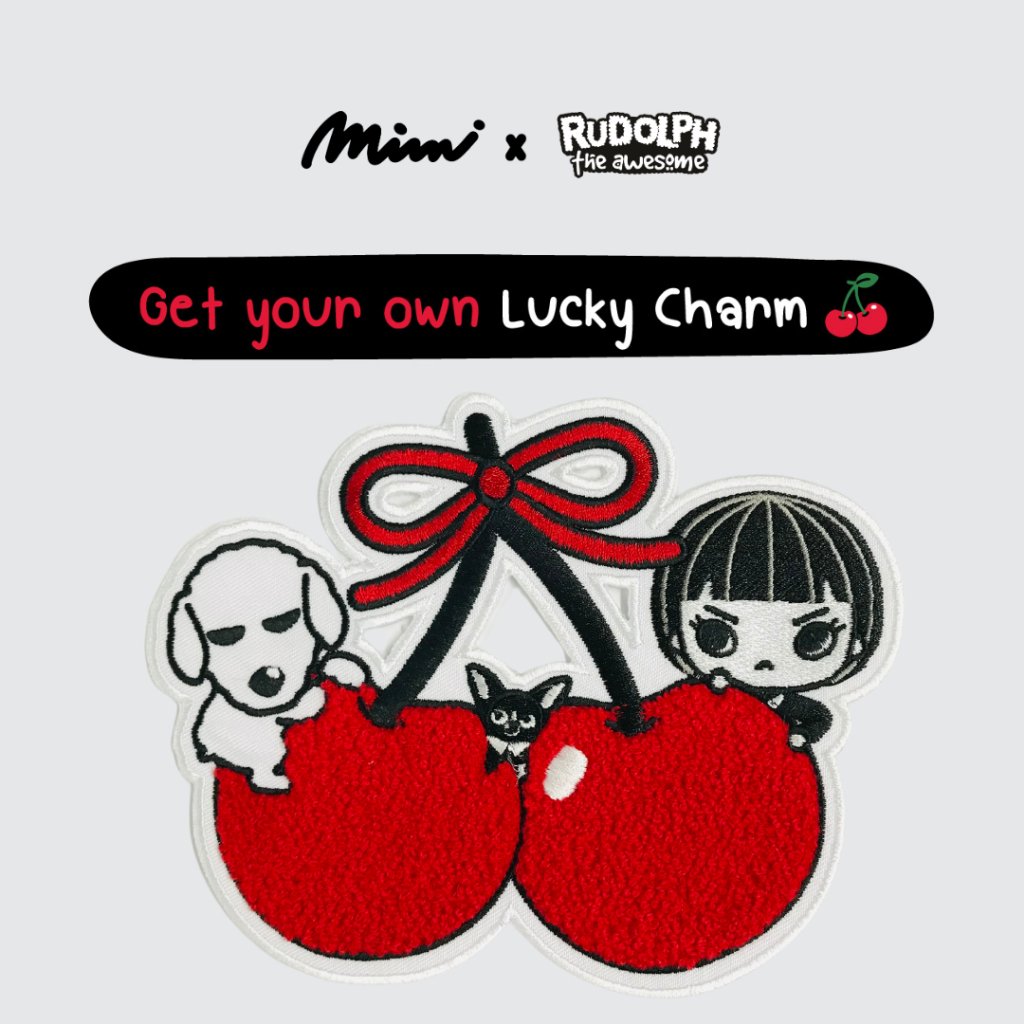 Mimi อาร์มปักรีดติดเสื้อ Lucky Arm Cherry Arm 12x16 cm. A9NVRE