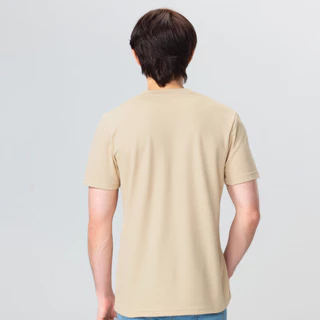เสื้อไม่ร้อน คอกลม Mynds รุ่น Regular Smart T-Shirt ผ้า Dry Tech ที่สุดแห่งความใส่สบาย ระบายอากาศดี Unisex สีข้าวโอ๊ต