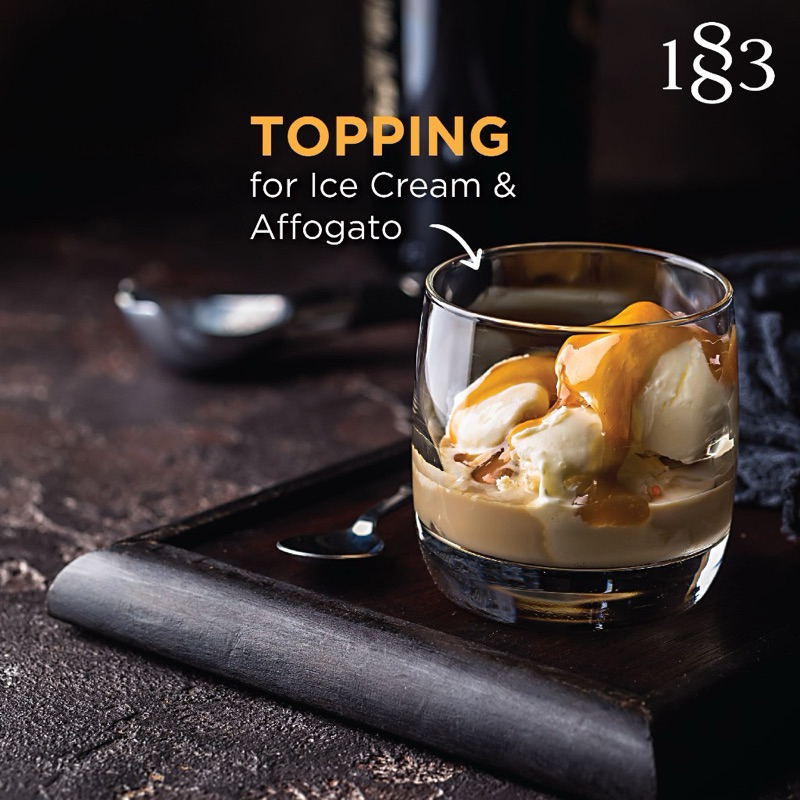 1883 พรีเมี่ยมซอส รสคาราเมล หอม เข้มข้น ท็อปปิ้ง 500ml