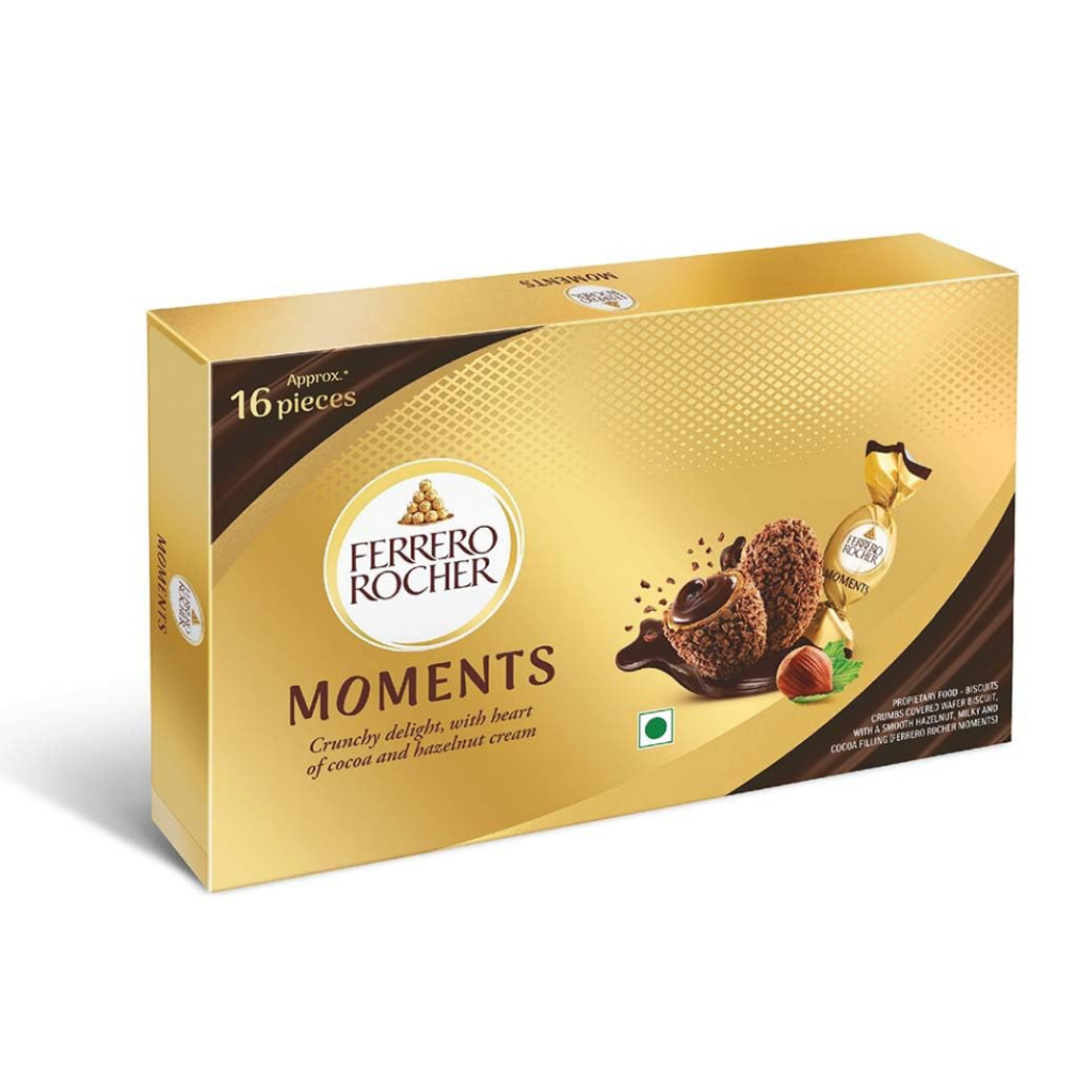 Ferrero Rocher moments 92.8g มี 16 ชิ้น สินค้าจากอินเดีย BBF.24/11/26