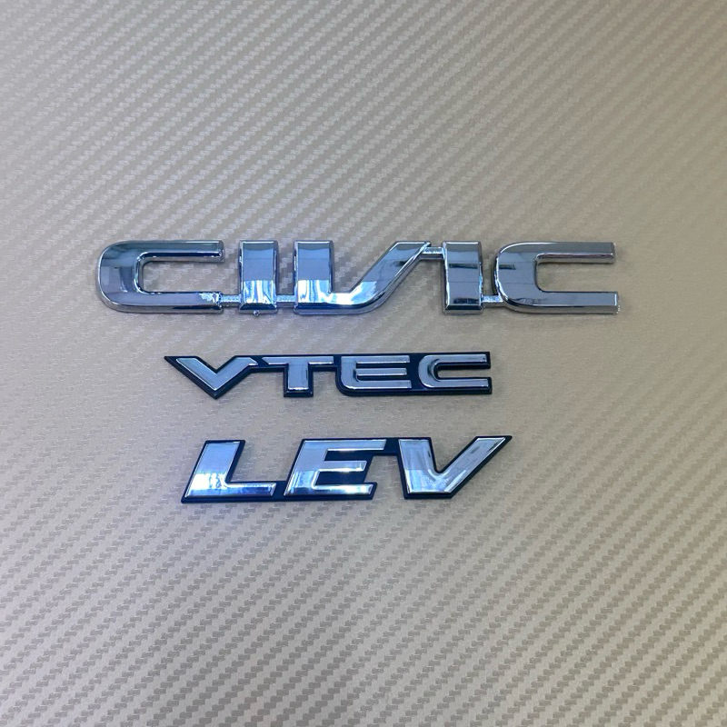 โลโก้ CIVIC VTEC LEV ติดรถ HONDA ไดแมนชั่น ราคาต่อชิ้น