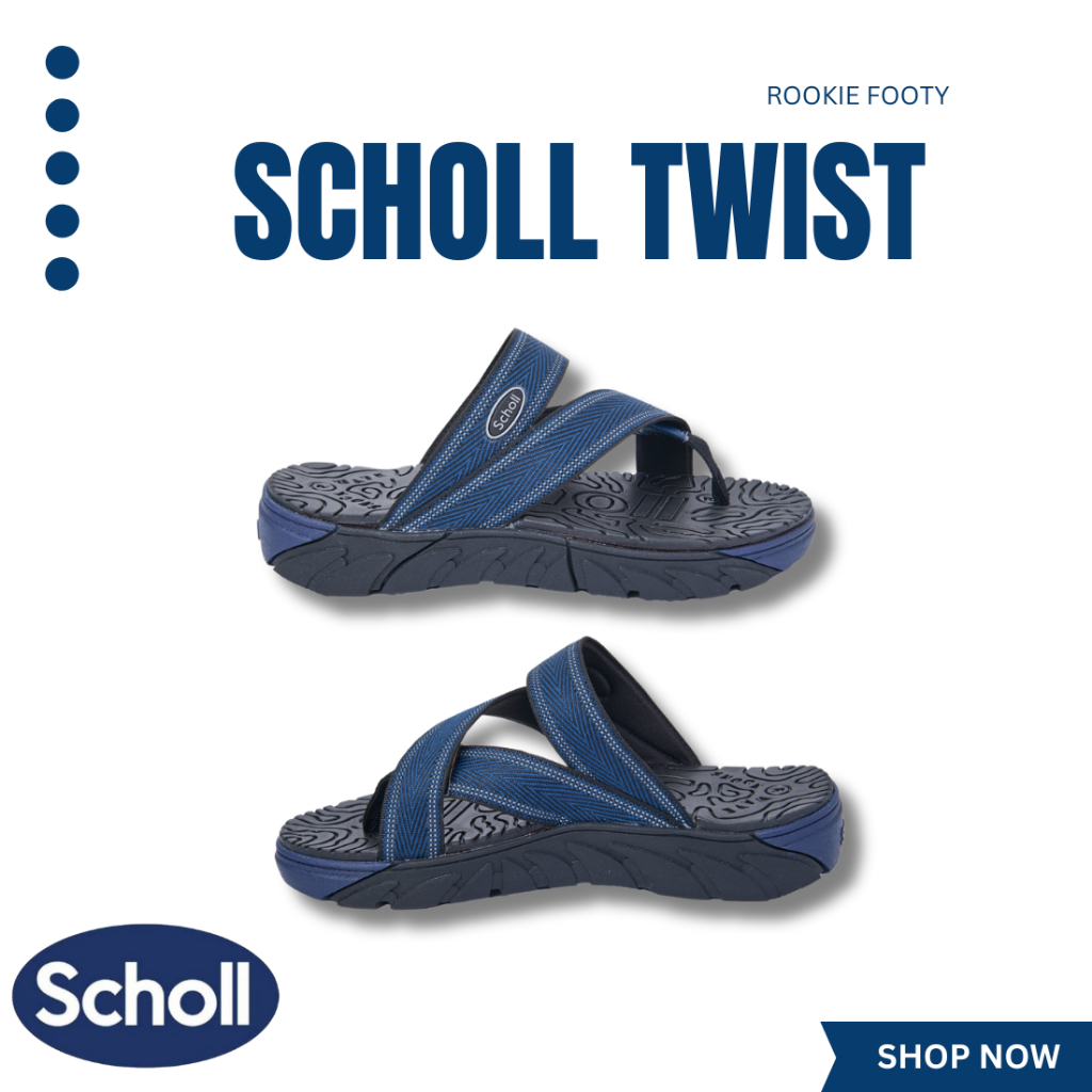 Scholl รองเท้าสกอลล์-ทวิสต์ Twist รองเท้าแตะสวม Unisex ใส่สบาย และทนทาน