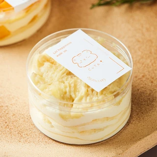 DIY_SWEET กล่องพลาสติกใสสแควร์กล่องเค้กมูส, กล่องบรรจุภัณฑ์ลูกอมล้างกล่องคุกกี้
