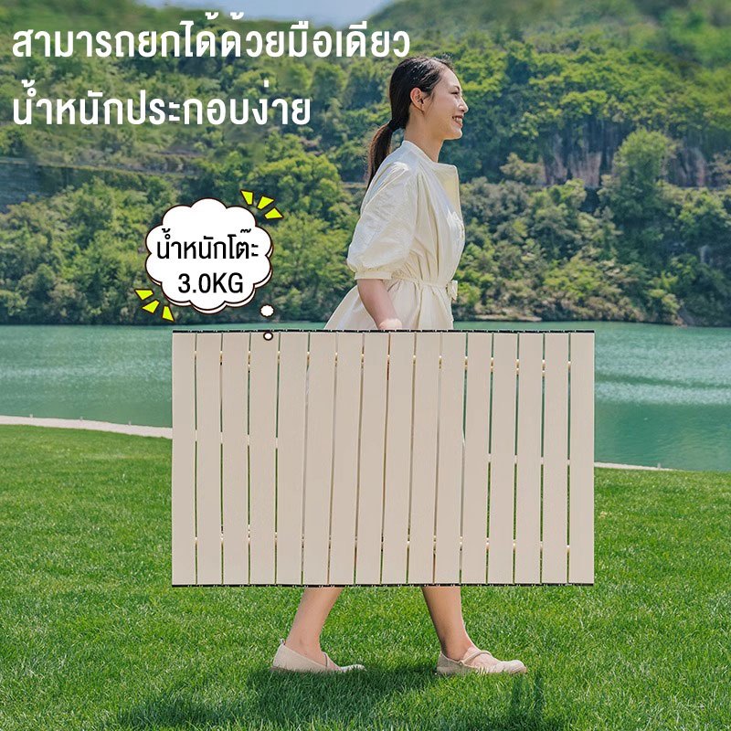 โต๊ะแคมป์ปิ้ง แคมป์ปิ้งปิกนิก พร้อมเก้าอี้ แบบพกพา กลางแจ้ง ในร่ม จัดส่งไวใน1วัน ชุดโต๊ะพับแคมป์ปิ้ง - รูปที่ 5