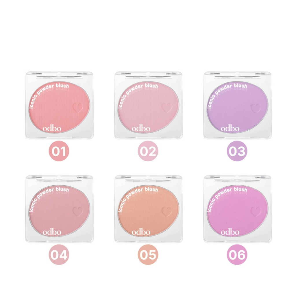 Odbo Iconic Powder Blush od1325 บลัชออน ไอโคนิค พาวเดอร์ บลัช