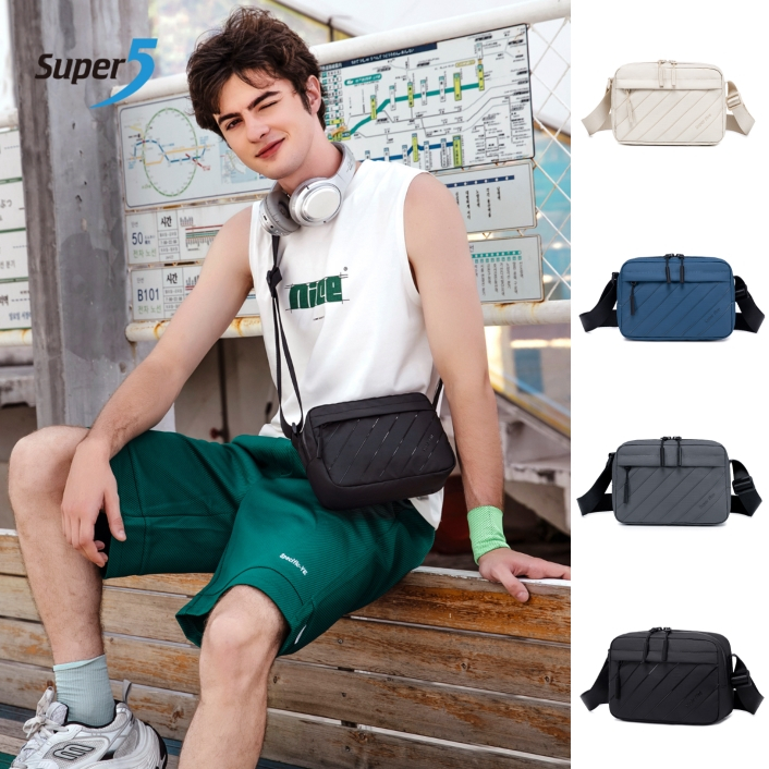 แบรนด์ใหม่ Super Five FKB00754 กระเป๋าสะพายข้าง เท่ๆ รุ่งใหม่น้ำหนักเบาผ้ากันน้ำ