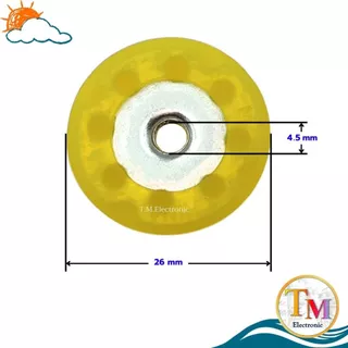 อะไหล่เครื่องปั่น เฟืองยางโถปั่น เฟืองโถปั่น สีเหลือง รูน็อต 4.5 mm เกลียว ละเอียด เฟืองยาง OTTO ลูกยาง A.610