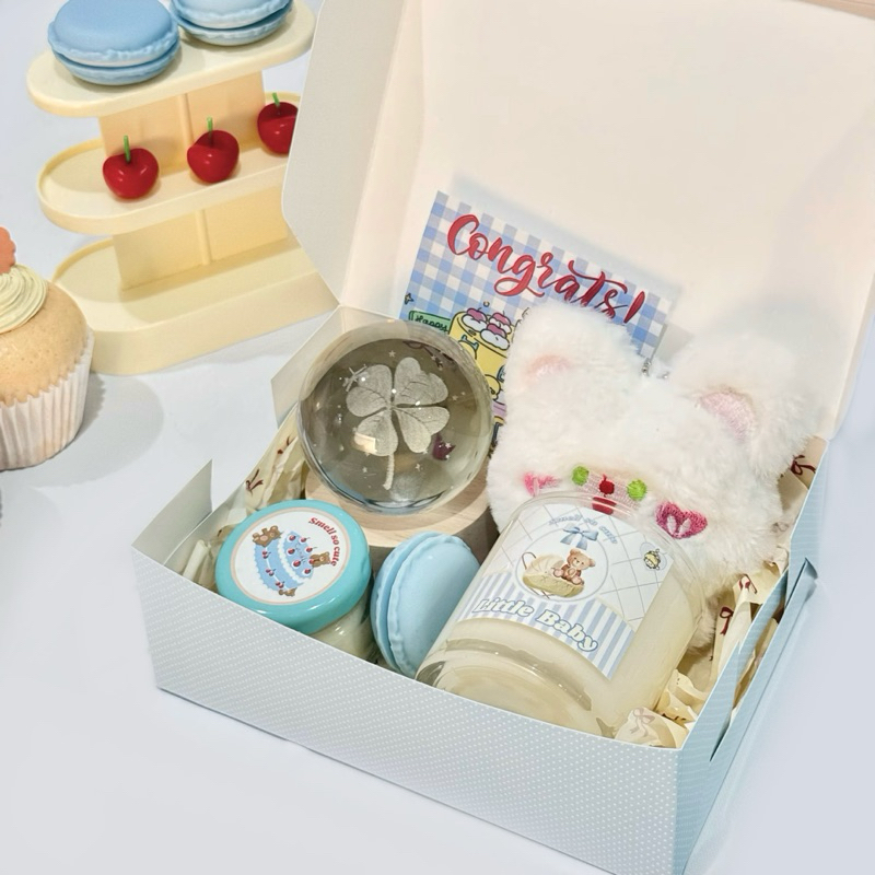 Smellsocute 09| Congrats set เลือกกลิ่นได้ มีโคมไฟลูกแก้ว ของขวัญคริสมาสต์ พร้อมส่ง
