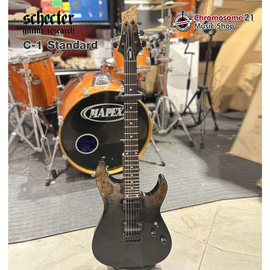 กีตาร์ไฟฟ้า Schecter C-1 Standard (สีBlack Fade Burst Burl)