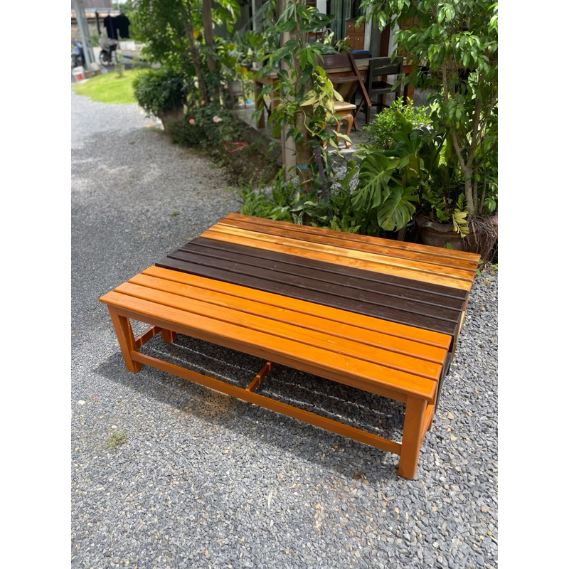 ม้ายาว ไม้สัก ขนาด150*35สูง45cm. ม้านั่งเล่นเก้าอี้ยาวไม้สัก เก้าอี้นั่งเล่นยาว
