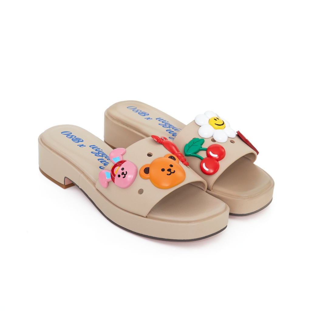 O&B รองเท้าหนังแพะส้น 1.5 นิ้ว รุ่น MIYO SMILE PLATFORM SANDALS IN BEIGE HEAVEN-11251SG07325F_H4BEXX