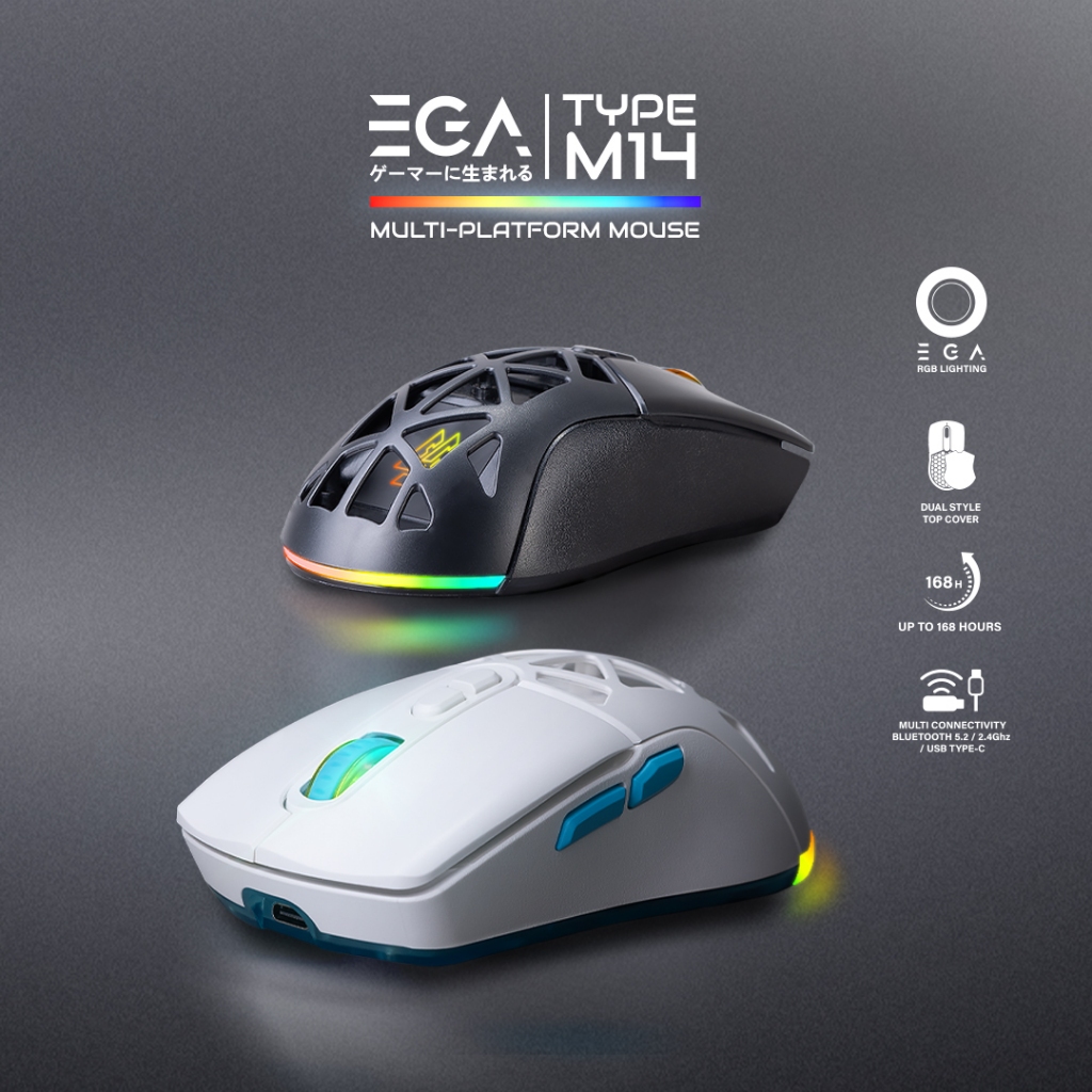 MOUSE EGA TYPE M14 GAMING RGB LIGHTING