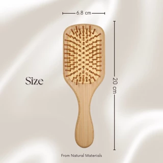 หวีไม้ไผ่ Bamboo hair brush หวีแปรง****พร้อมส่งจากไทย🇹🇭