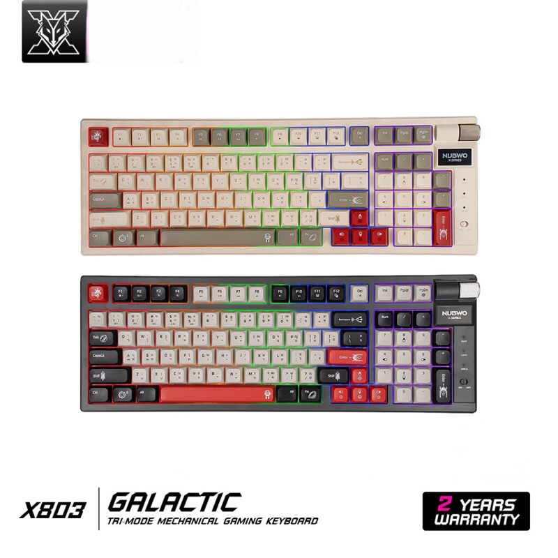 คีย์บอร์ด NUBWO X803 GALACTIC Mechanical MINI RGB 98% Tri-Mode