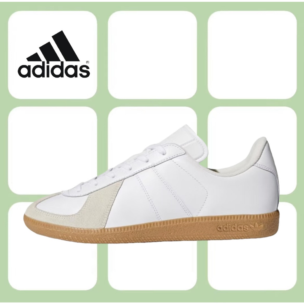 （ของแท้ 100 %）adidas originalsBW Army samba OG gazelle BZ0579 สีขาว/เทา/สีเขียว