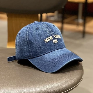 หมวกแก็ป 🧢 Newyork08 ผ้ายีนส์ 3สี
