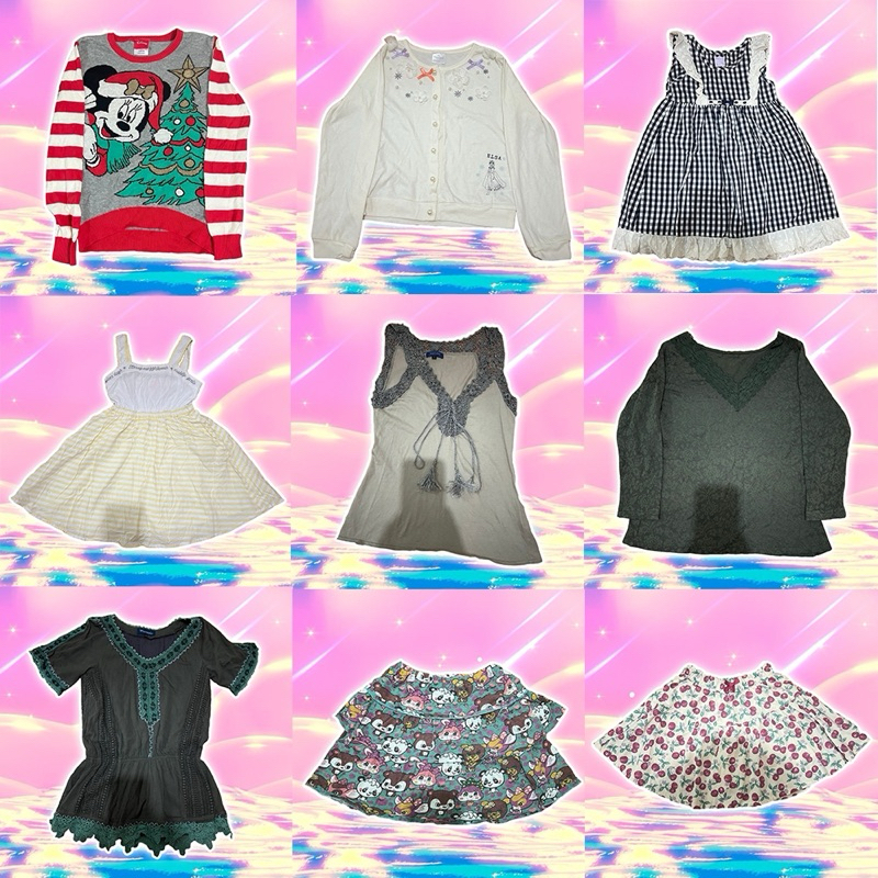 เสื้อผ้ามือสอง Babytee Y2K 90’s fashion (lot 16)