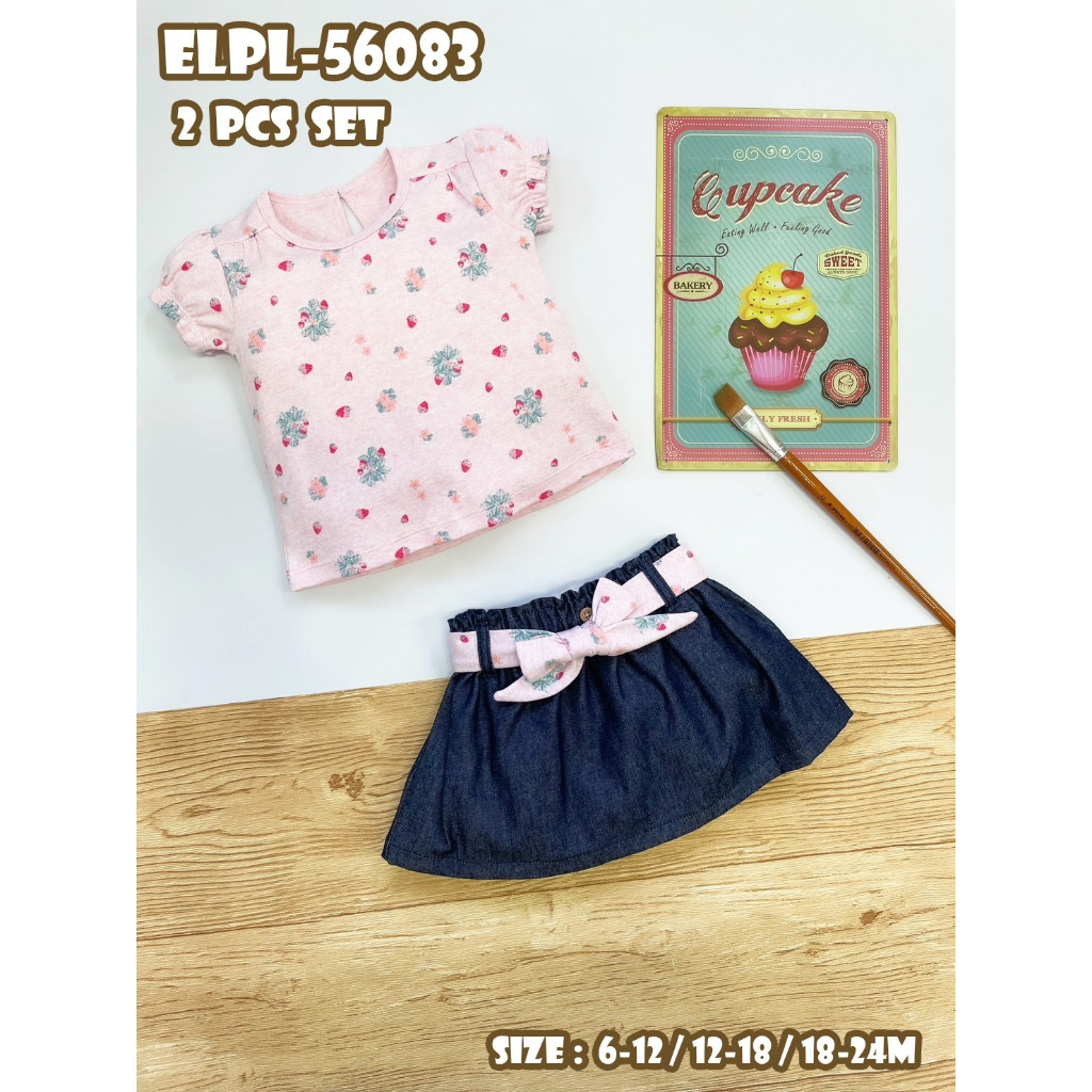 𝐄𝐥𝐞𝐠𝐚𝐧𝐭 𝐤𝐢𝐝𝐬 ชุดเด็กผู้หญิง 6-24M Size : 6-12M 12-18M 18-24M