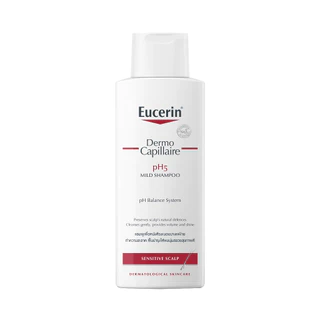 Eucerin DermoCapillaire pH5 MILD SHAMPOO SENSITIVE SCALP 250 ML ยูเซอริน แชมพูสูตรอ่อนโยน บำรุงเส้นผม ลดผมขาดร่วง