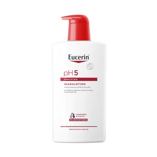 Eucerin pH5 SENSITIVE SKIN WASHLOTION 1000 ML ยูเซอริน ชาวเวอร์ ครีมอาบน้ำสำหรับผิวธรรมดา ผิวแห้ง บำรุงผิวนุ่มชุ่มชื้น
