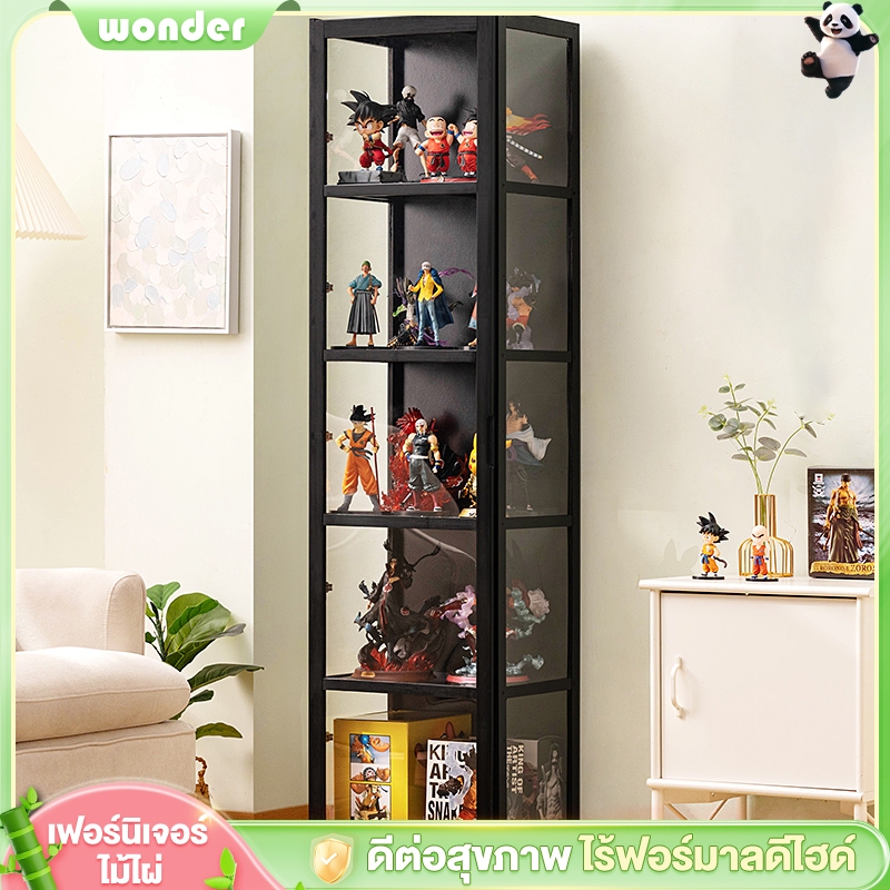 ตู้โชว์กระจกใส ตู้โชว์ใส ชั้นวางโมเดล【4-5ชั้น】 ตู้โชว์ อะคริลิ โมเดล ชั้นวาง กล่องใสกันฝุ่นกันรอย ตู้โชว์วางของ มีหลายข