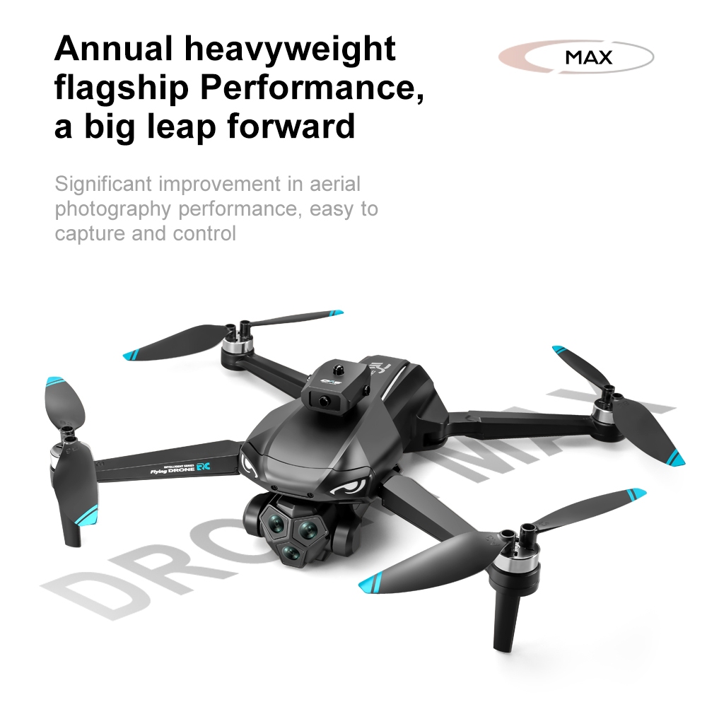 อัพเกรดด้วยหน้าจอ 4.5 นิ้วรีโมทคอนโทรล 4K Drone Eat Ultra Clear มุมกว้างปรับไฟฟ้า 3 เลนส์ Brushless ง่ายต่อการควบคุม