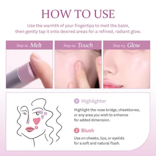 hince True Dimension Radiance Balm (7 colors) | hince Official Store l บาล์ม 3in1 ทาตา ปาก แก้ม