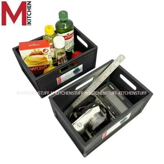 M KITCHEN S-0026/23 กล่องเก็บของ กล่องใส่ของ ถังจัดเก็บ กล่องออแกไนเซอร์ ตะกร้า ตะกร้าใส่ของ พลาสติก (C1)