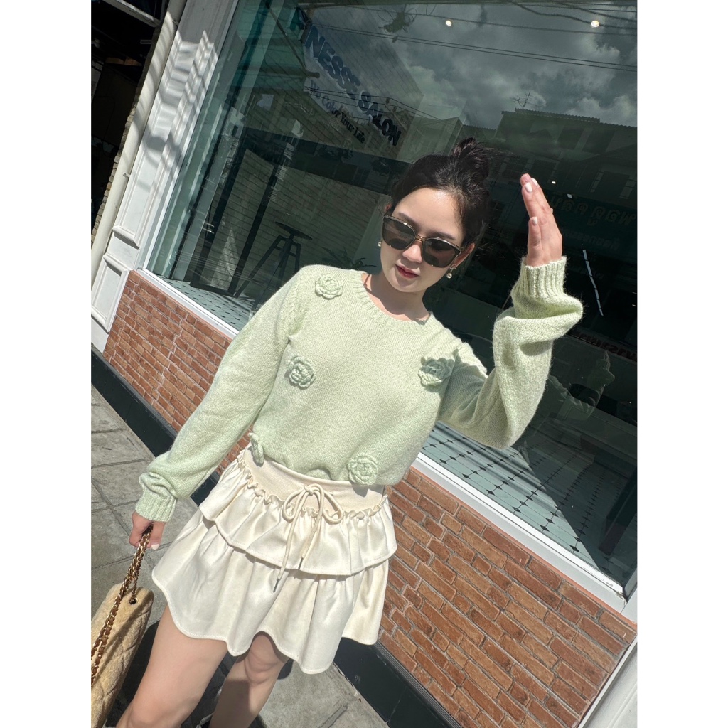 Basicsbysita : M122 Flower Sweater