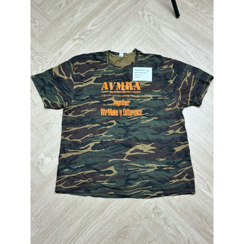 Size:2XL เสื้อยืดทหาร เสื้อยืดลายพราง ลายป่าไม้ เสื้อทหารอเมริกา เสื้อGS  ลายไม้ ลายป่า วูดแลนด์ เสื