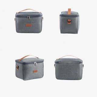 กระเป๋าเก็บความเย็น 6L/8L/10L กระเป๋าเก็บอุณหภูมิ ใส่กล่องข้าว มีสายสะพาย กระเป๋าอาหารกลางวัน เก็บความร้อนและเย็น