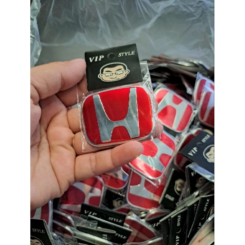 ส่งจากไทย logo honda โลโก้ ติดตรงกลางพวงมาลัยขนาด 5 * 4เซน ติดภายในภายนอก
