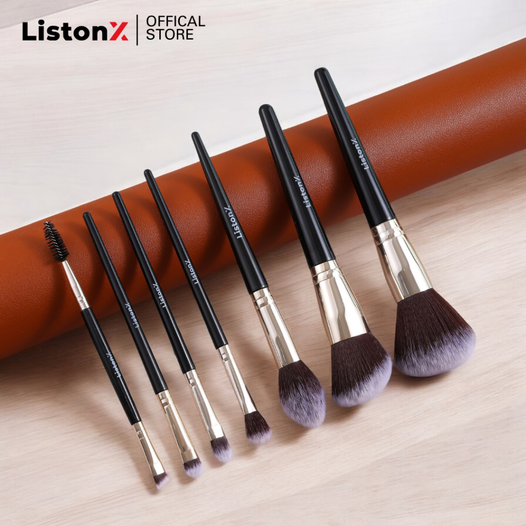 ListonX [สินค้าใหม่]ชุดแปรงแต่งหน้า(นางฟ้า) เกรดพรีเมียม 7 ชิ้น (ขนนุ่มพิเศษ) | ชุดแปรงแต่งหน้ามืออาชีพ รูปที่ 6