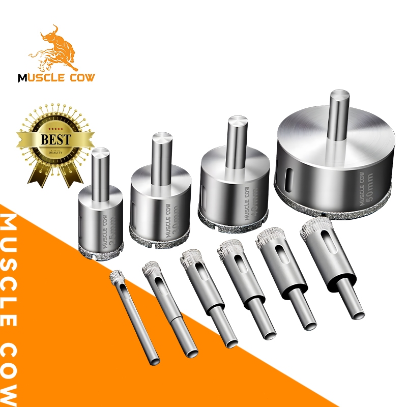 MUSCLE COW ดอกสว่านเจาะเหล็ก สำหรับเหล็ก อลูมิเนียม และสแตนเลส ขนาด 6-50mm (3 ชิ้น/กล่อง) แม่นยำ ทนทาน